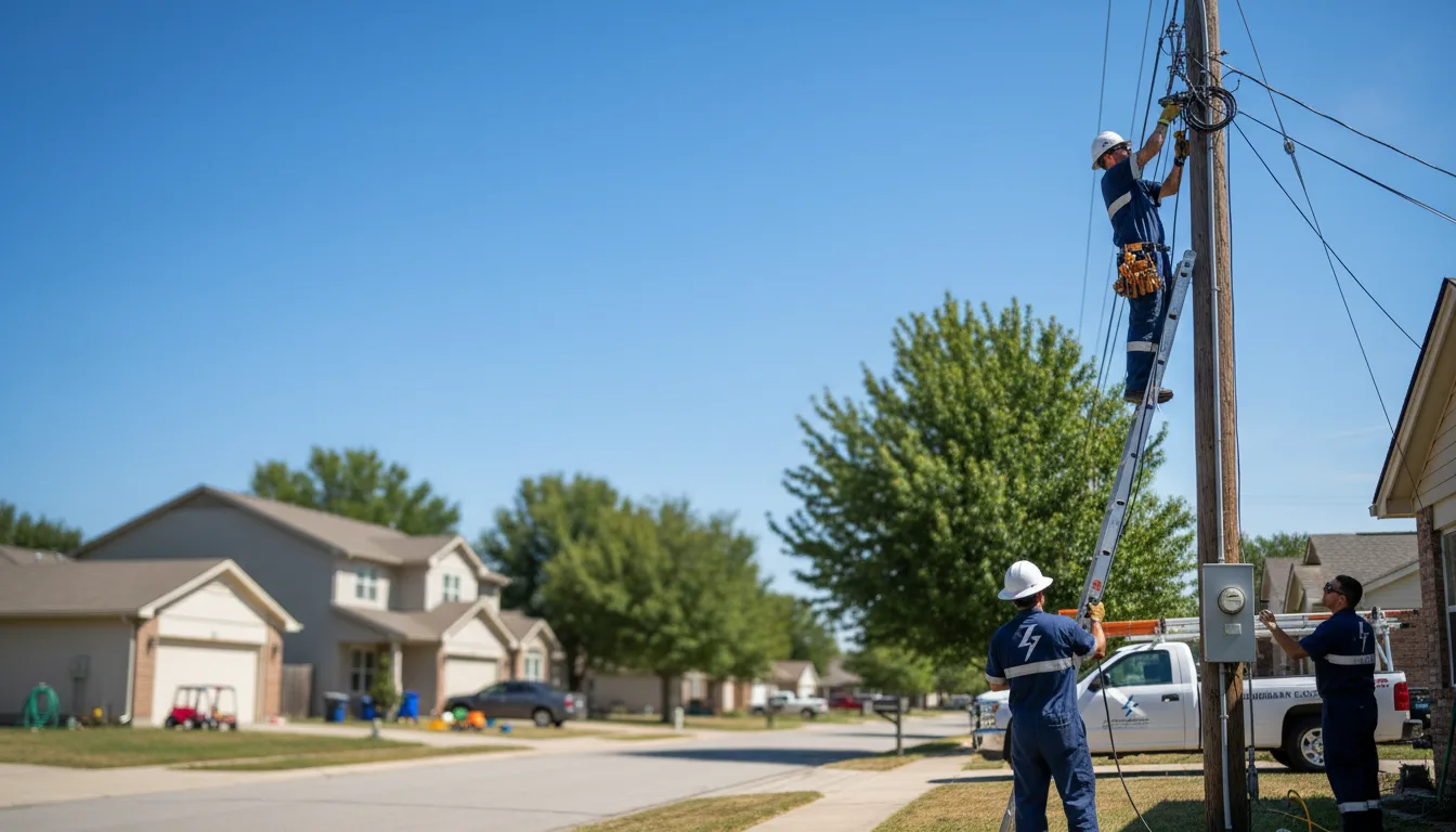 Residential electrician providing installation services in Roseglen, ND